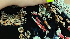 I caressed my teen pussy outdoors in softcore solo masturbation, feeling the cunilingus tease on my sexy legs as depravedminx.