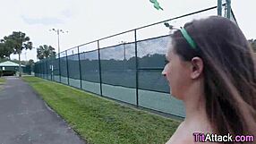 Buxom Babe's Big Tits Titty Fuck Leads to Facial Cumshot