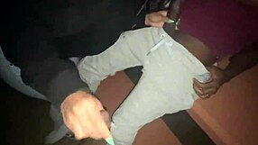 Yolanda Yamz performs deepthroat blowjob on two big cocks in the park