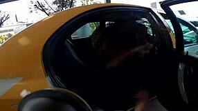 Pretty Couple Rides And Talks Dirty In Taxi