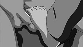 Ever seen an anime character give a wild footjob like this?