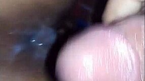 Latina milf gives handjob to creampie