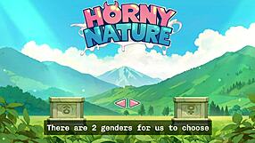 Orc girl teases lucky boy