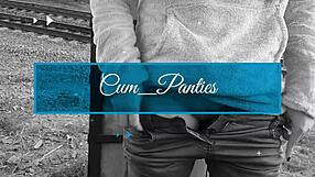 Real Public Cum Panties Near Trains With Handjob And Creampie.