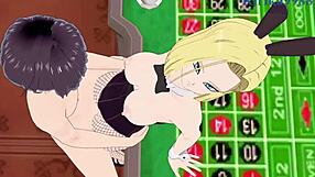 ANDROID 18 AND CHI-CHI IN BUNNY OUTFITS HAVE INTENSE SEX IN THIS DRAGON BALL HENTAI