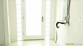 Abby and Briana kiss in taboo threesome