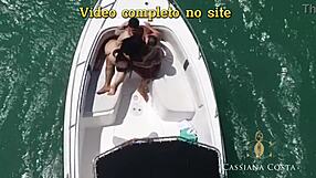 Young woman gives ass in front of the captain