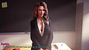 Wife and stepmother play intense game in anime style