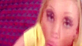 pounding the blonde teen with vigor