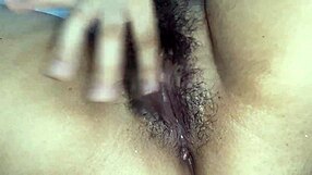 Sexy babe teases tight pussy solo