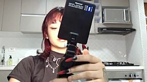 behind the scenes creampie with hot latina teen and monster cock in homemade casting