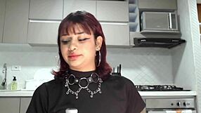 behind the scenes creampie with hot latina teen and monster cock in homemade casting