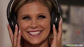 Blindfolded Jenna Sativa Drilled Hard by Scarlet Red's Strap-On