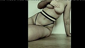 sexy fishnet babe do you like fishnets with big tits juicy ass tattoo spanking close up