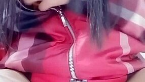 vietnamese teen explores with cucumber