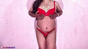 Sissy Shrutee Crossdresses for Asian Handjob Orgasm