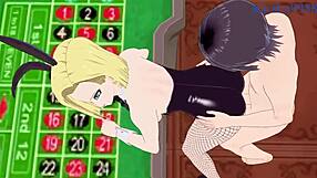 ANDROID 18 AND CHI-CHI IN BUNNY OUTFITS HAVE INTENSE SEX IN THIS DRAGON BALL HENTAI