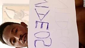 BBW Roxy sucks a hard cock with shaved pussy on display.