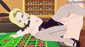 ANDROID 18 AND CHI-CHI IN BUNNY OUTFITS HAVE INTENSE SEX IN THIS DRAGON BALL HENTAI