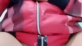 vietnamese teen explores with cucumber