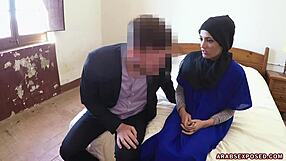 American tourist craves shy Arab girl's pussy in public. Will she give in?