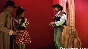 Jasmine Black And Stacey Saran In Hardcore Foursome