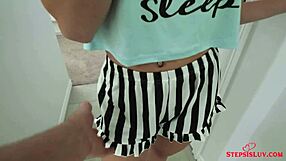 Teen Veronica Church bent over in church dress for Jay Rock