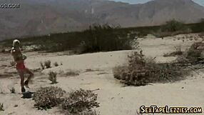 Real Lesbians Flash Their Bubble Butts Outside!