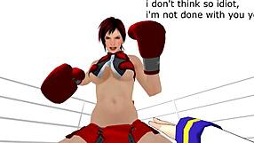 POV boxing with a female dominance theme