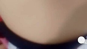 vietnamese teen explores with cucumber