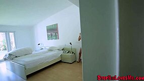 Watch this slutty teen get cum dumped on her