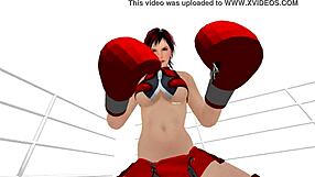 POV boxing with a female dominance theme