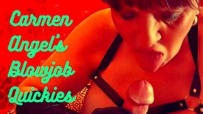 Granny Velma's Suggestive Deepthroat Cock Sucking With Licking