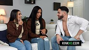 Perv Stepbro Influences Teen 18+ Stepsisters Violet Gems and Bianca Bangs