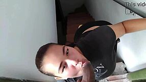 Discovering Stepsister Smoking On Rooftop, Blowjob Request For Penetration To Avoid Telling Stepmom - Part 1