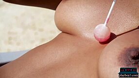 indian milf angel constance shows big natural tits in solo playboy shoot