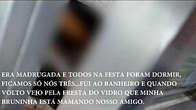 Brazilian Hotwife Bruna Silva Fucks at Friend's Party