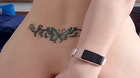 Petite Blonde Milf Rides Massive Black Dildo Intensely