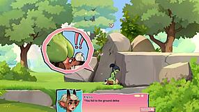 Orc girl teases lucky boy