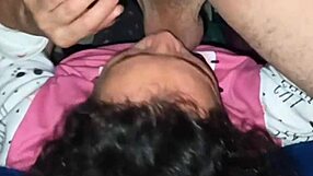 madura milf chupa verga y besa negro para amigo de hijo