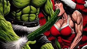 Adult animated comic featuring a sexy muscular girl