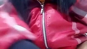 vietnamese teen explores with cucumber