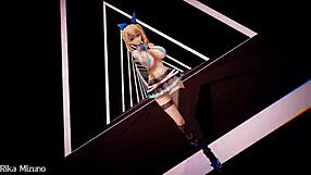 Adorable girls dancing to luvoratorrrrry in mmd