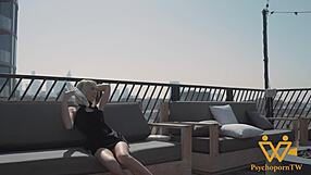 Petite Blonde Housewife Bends Over For Huge Cock Riding In POV Orgasm Scene