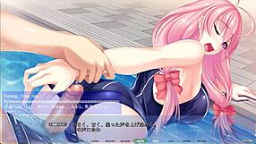 Akumeru Family - Yunagi Route Part 2 - Pounding In The Pool