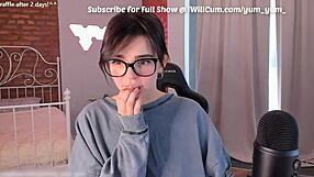 I squirt from my creamy pussy as a geeky nerd