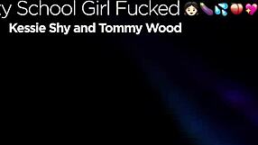 Tommy Wood fucks hottie Kessie in a rough, squirting session.