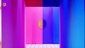 cute korean girl dances and shows her big tits