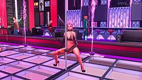 3D animated stripper gets creampied multiple times in group