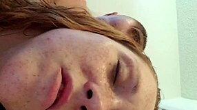 Bathroom quickie with big tits wife